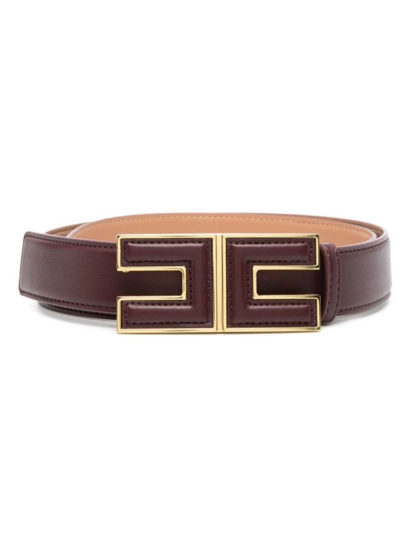 logo-buckle belt