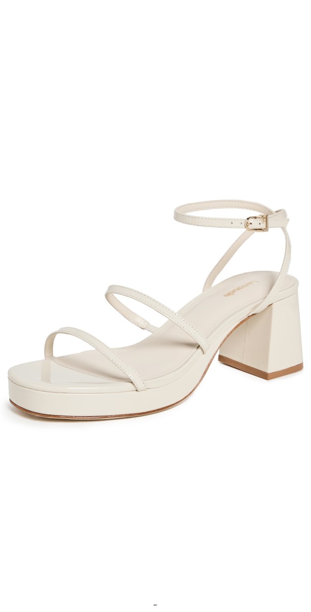 Larroudé Gio Sandals Ivory