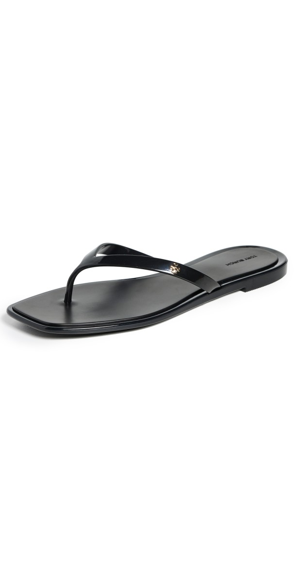 Tory Burch Roxanne Flip Flops Perfect Black