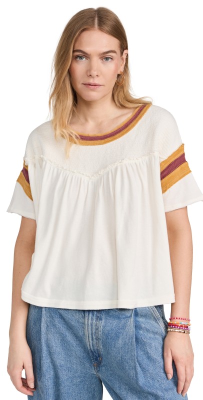 Free People MVP Tee Ivory