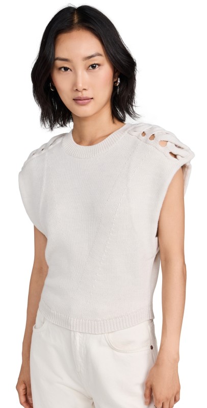 IRO Amaya Pullover Ecru/White