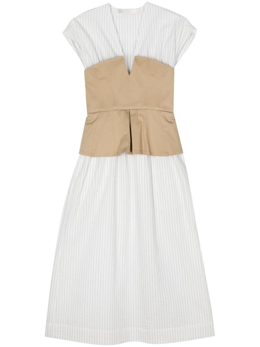 striped maxi dress