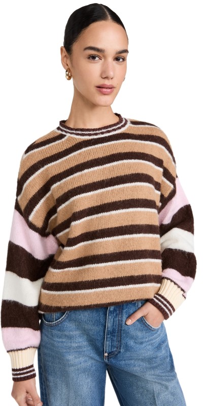 Stine Goya Alpaca Stripe Sweater Multi Stripes