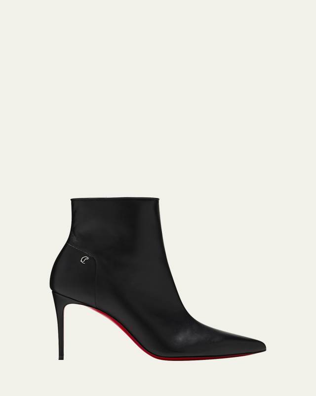 Sporty Kate Leather Red Sole Booties
