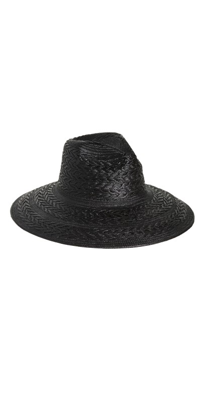 Freya Redwood Straw Hat Black