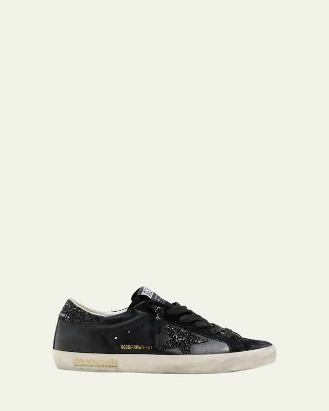 Super Star Glitter Leather Sneakers