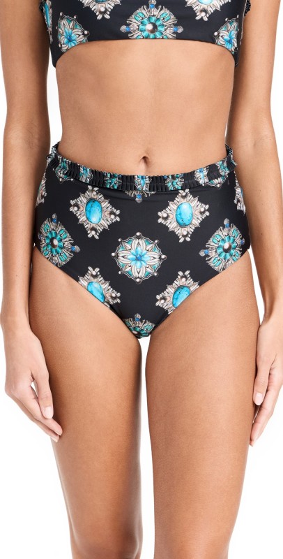 Agua by Agua Bendita Nopal Platero Bikini Bottoms Multicolor