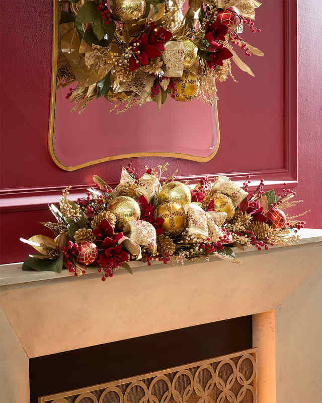46" Gold Christmas Mantel Garland