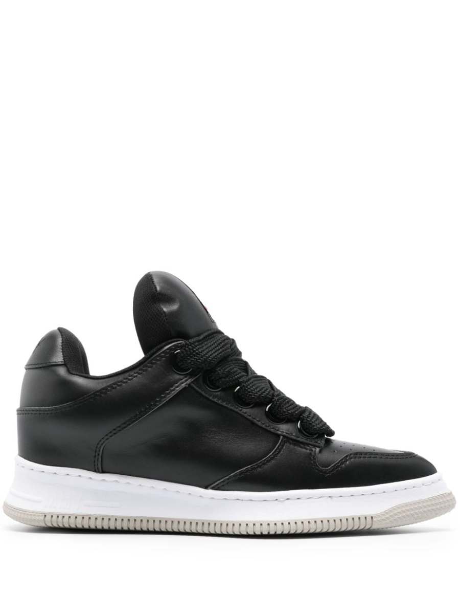 Rosy pointed-toe puffer sneakers