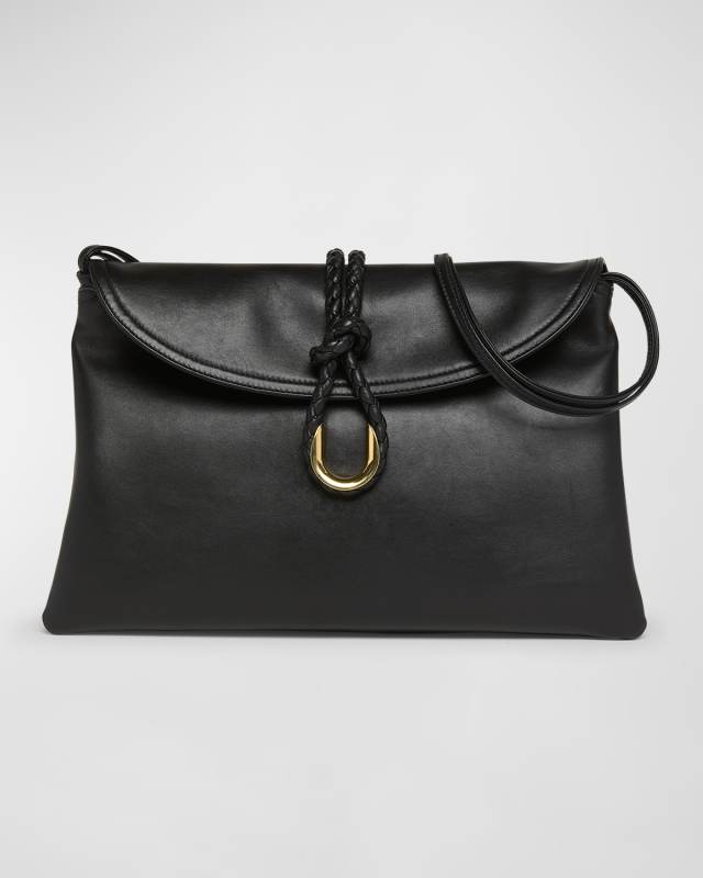 Liberta Medium Flap Leather Crossbody Bag
