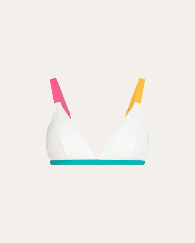 St Barths Colorblock Bikini Top
