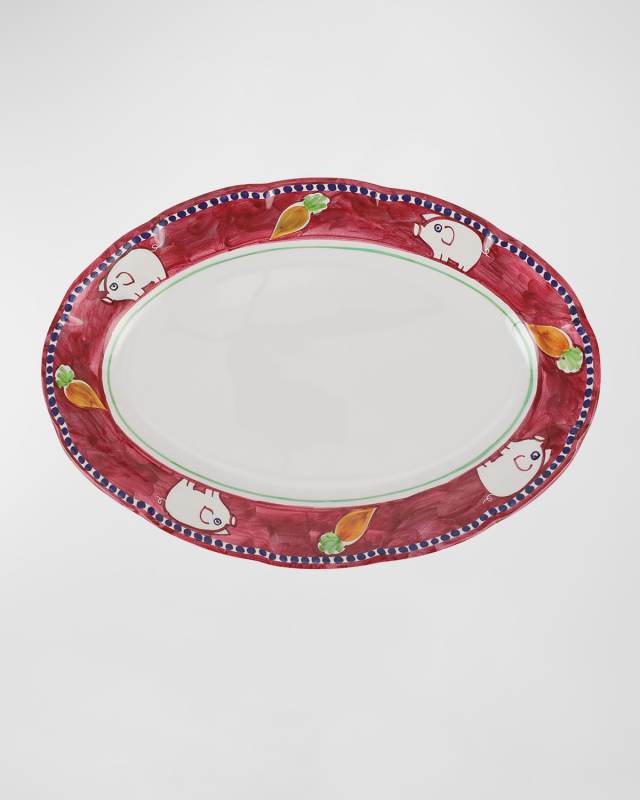 Melamine Campagna Porco Oval Platter