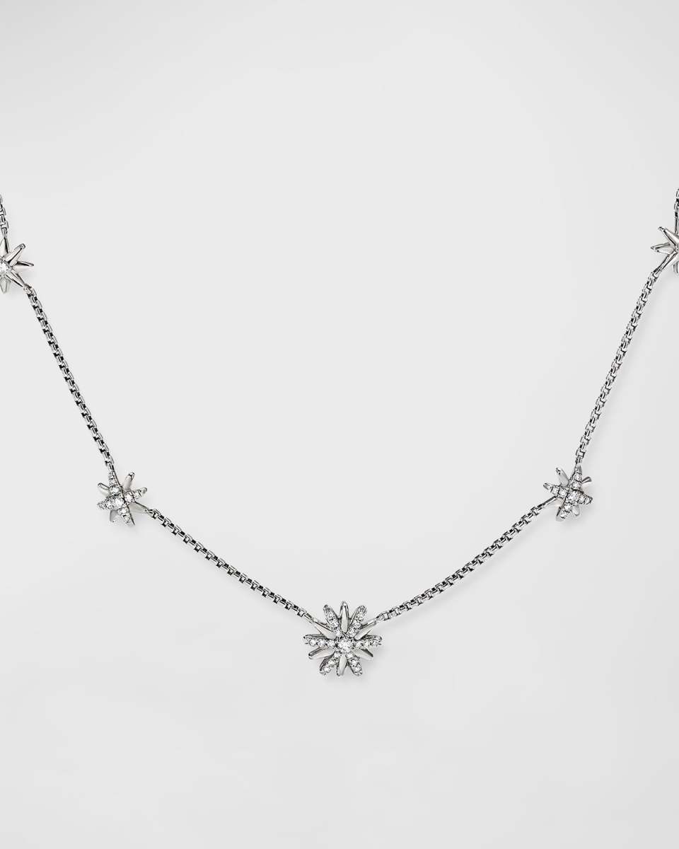 Starbust Station Diamond Chain Necklace