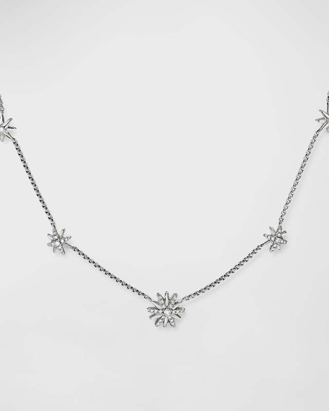 Starbust Station Diamond Chain Necklace