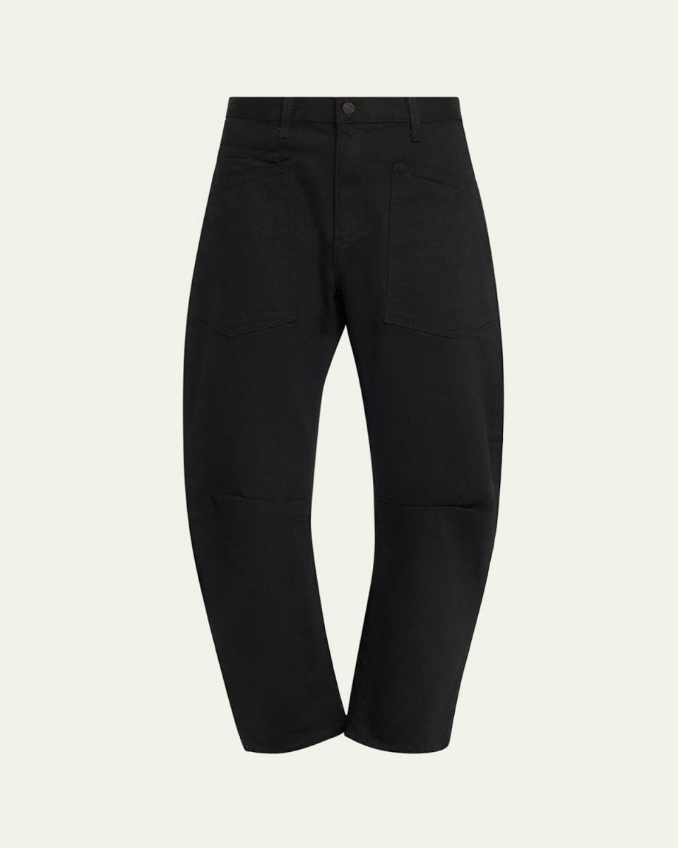Shon Curved Denim Pants
