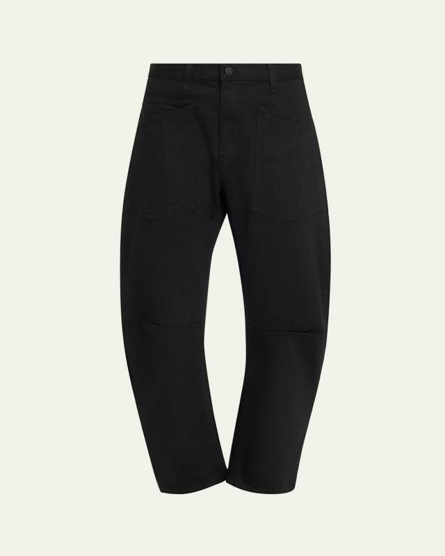 Shon Curved Denim Pants
