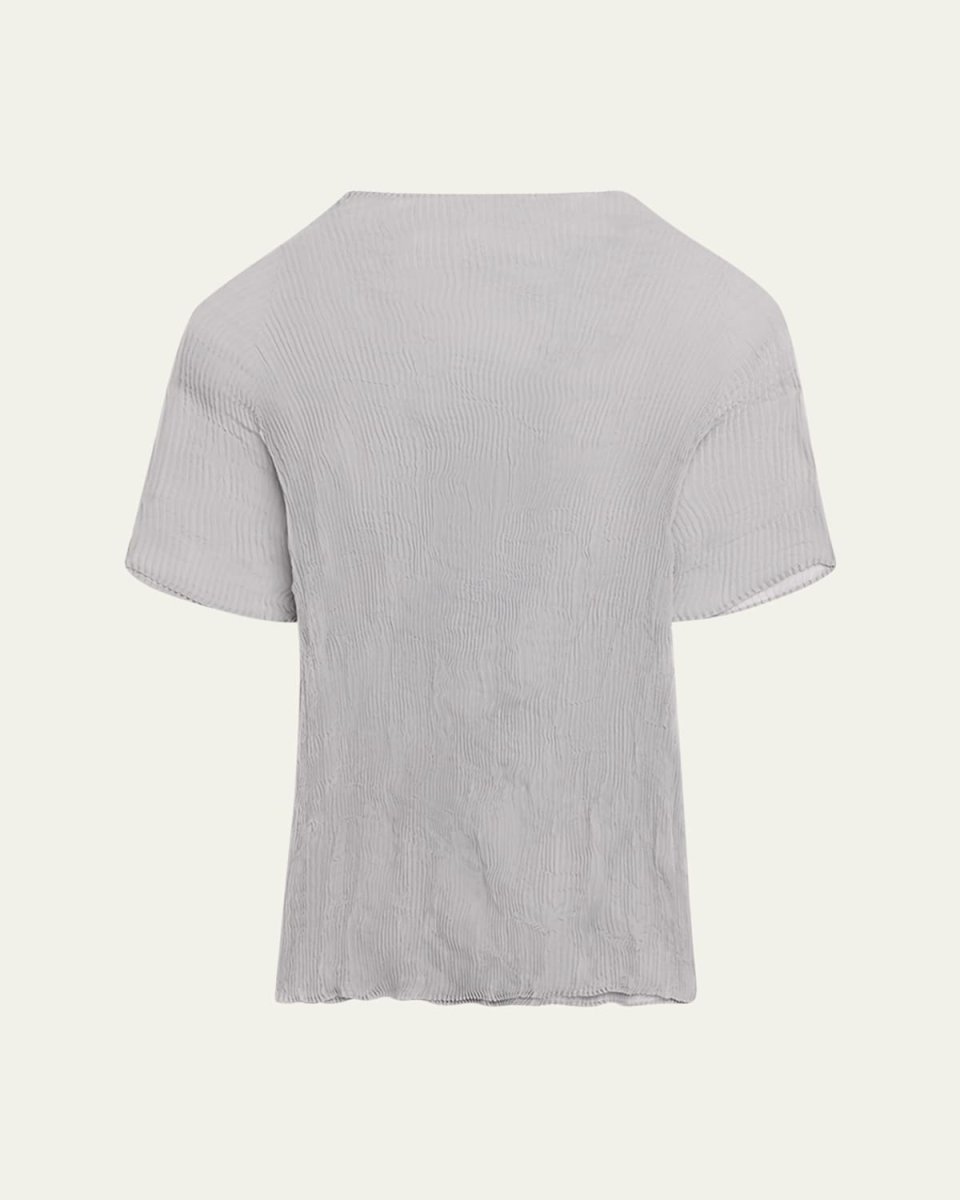 Chiffon Twist Short-Sleeve Top