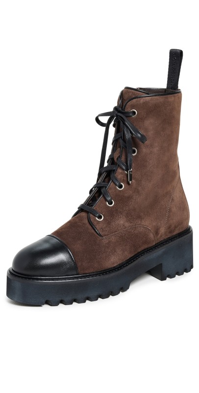 Aquazzura Desert Booties Espresso/Black
