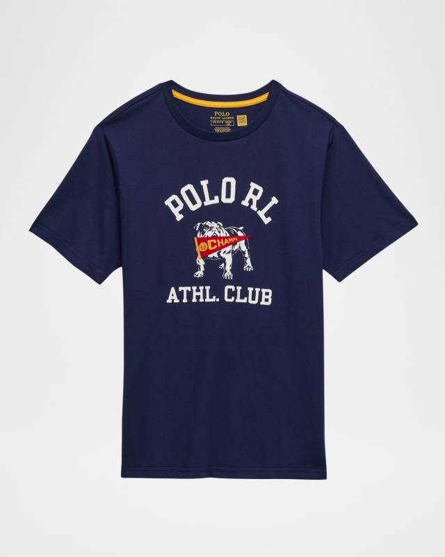 Boy's Polo Graphic T-Shirt, Size S-XL