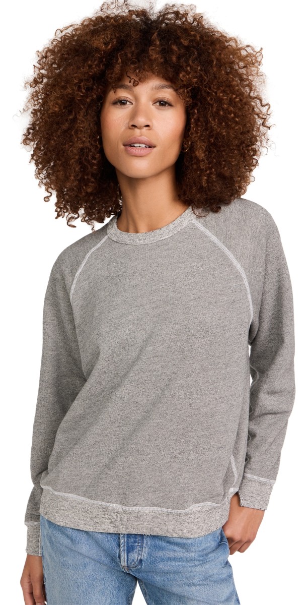 THE GREAT. The College Sweatshirt Varsity Grey