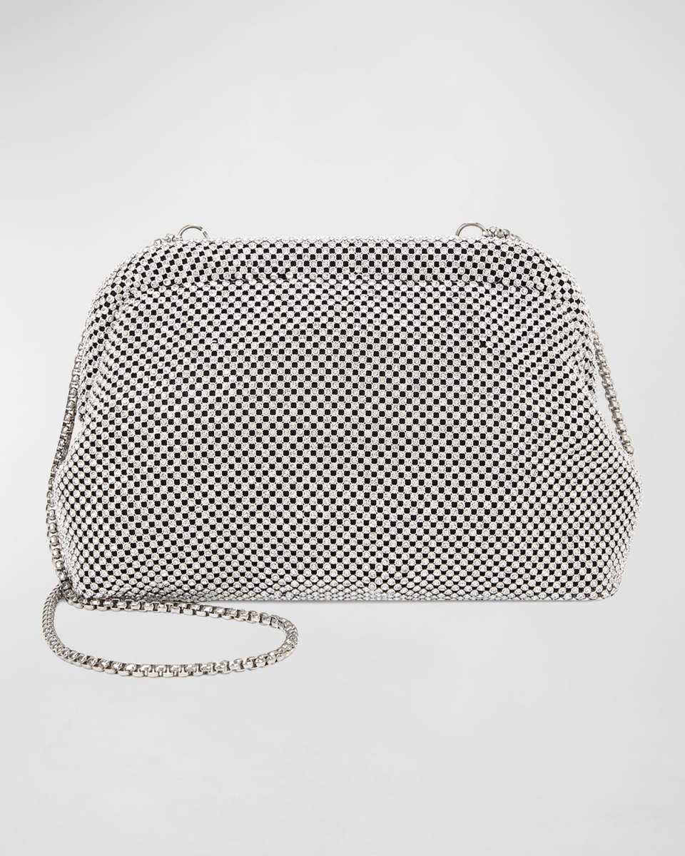 Brooke Crystal Chainmail Frame Clutch
