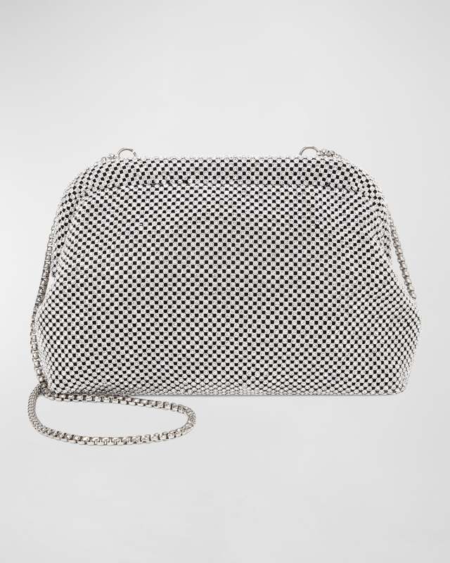 Brooke Crystal Chainmail Frame Clutch