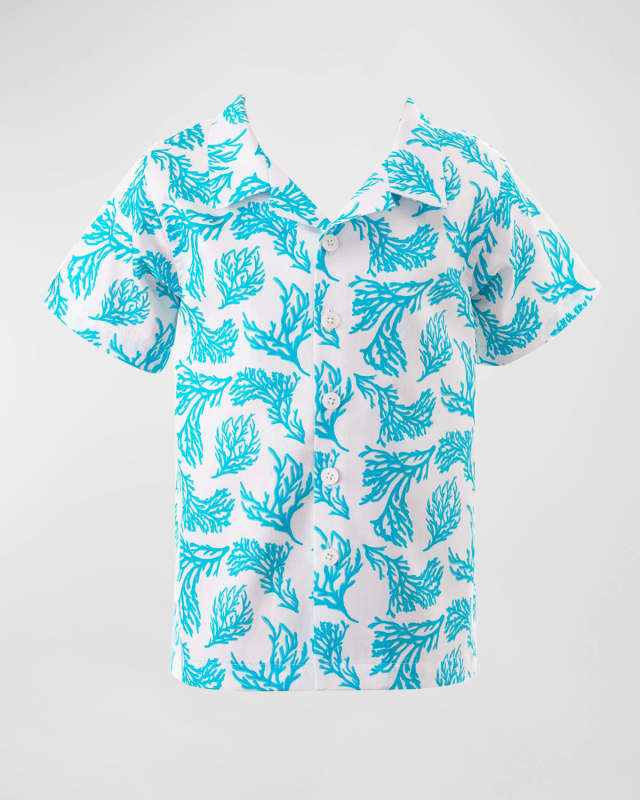 Boy's Coral Shirt, Size 2-10