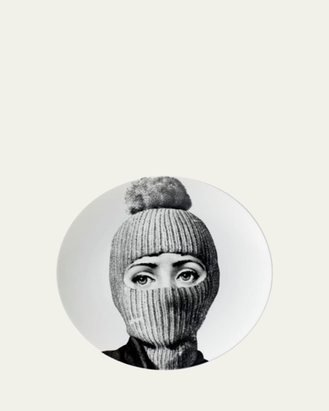 Tema E Variazioni n. 160 Balaclava with Pom Pom Wall Plate