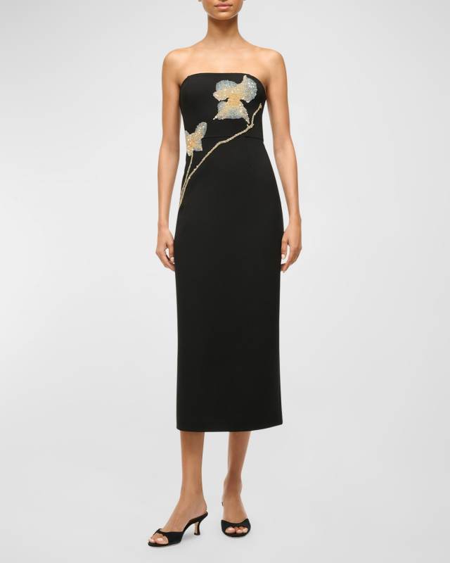 Brooke Beaded Floral Dress