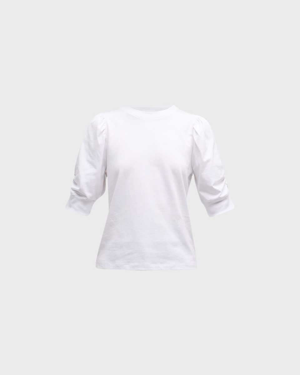Frankie Ruched Puff Sleeve Tee