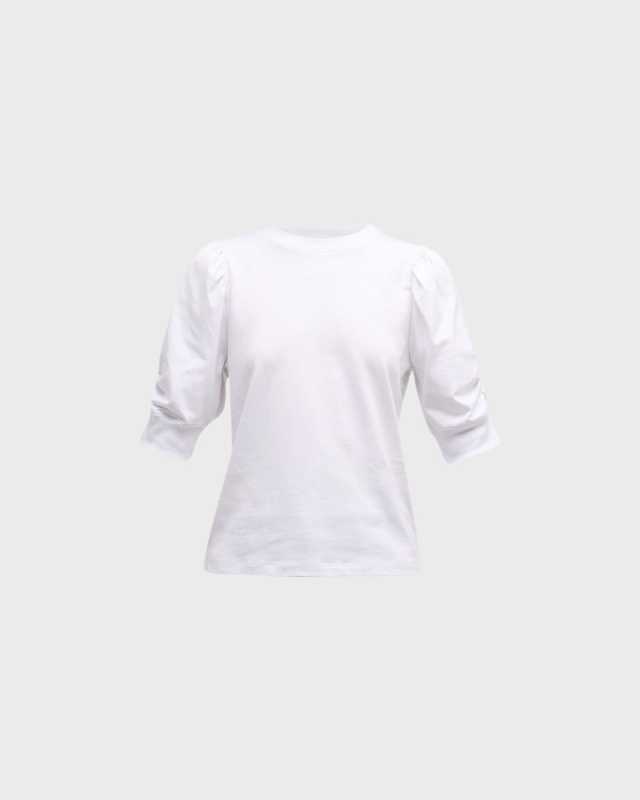 Frankie Ruched Puff Sleeve Tee