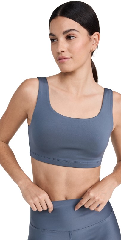 Year of Ours Recycled Scoop Bra Steel Grey