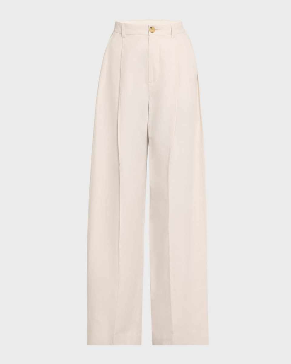High-Waist Tailored Wide-Leg Pants