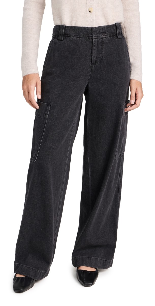 Vince Utility Denim Jeans Washed Black