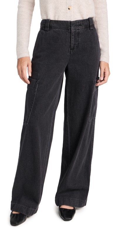 Vince Utility Denim Jeans Washed Black