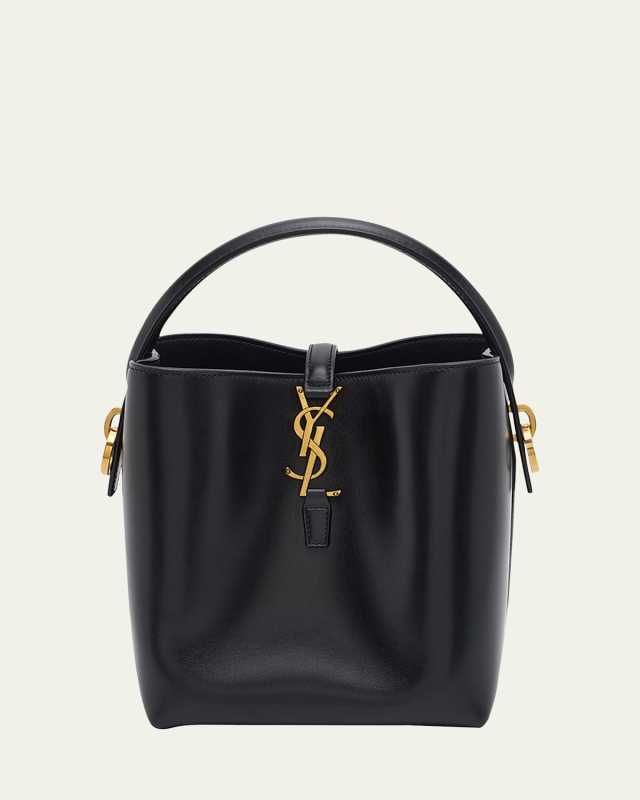 Le 37 Small YSL Bucket Bag in Spazzolato Leather