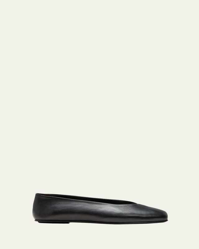 Eva Leather Ballerina Flats