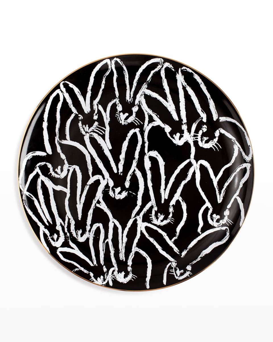 Jubilee Serving Plate with Gold Rim