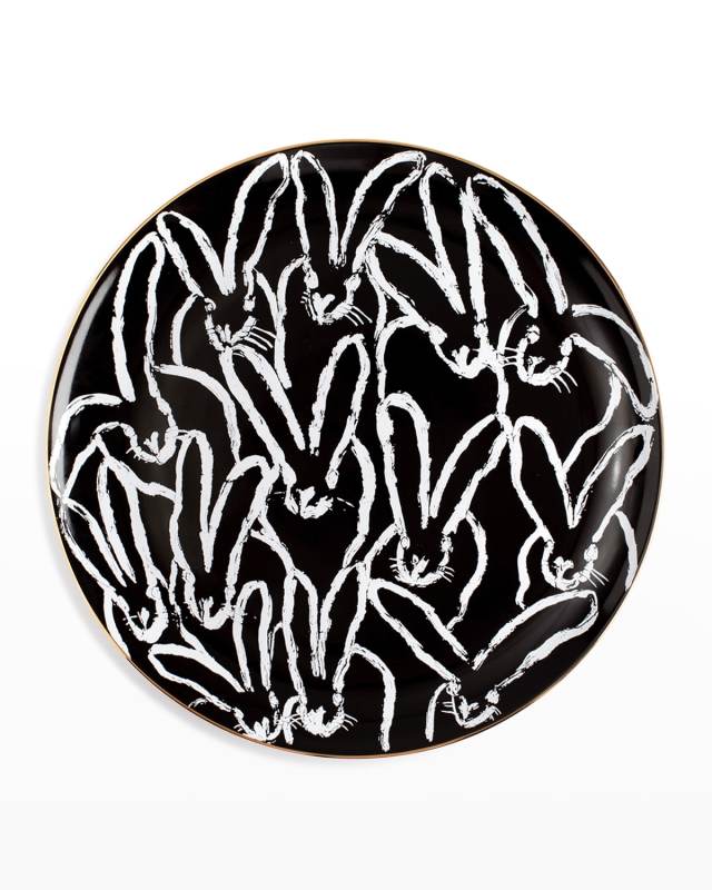 Jubilee Serving Plate with Gold Rim