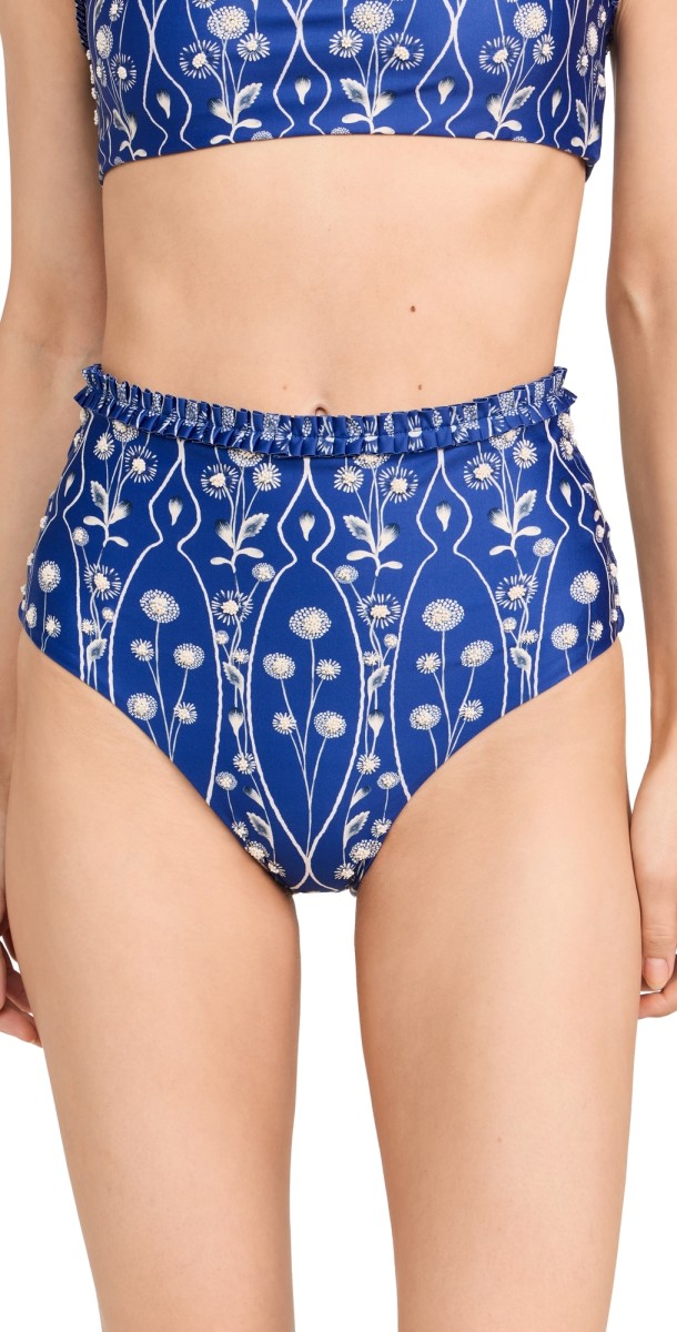 Agua by Agua Bendita Nopal Petalo Bikini Bottoms Multicolor