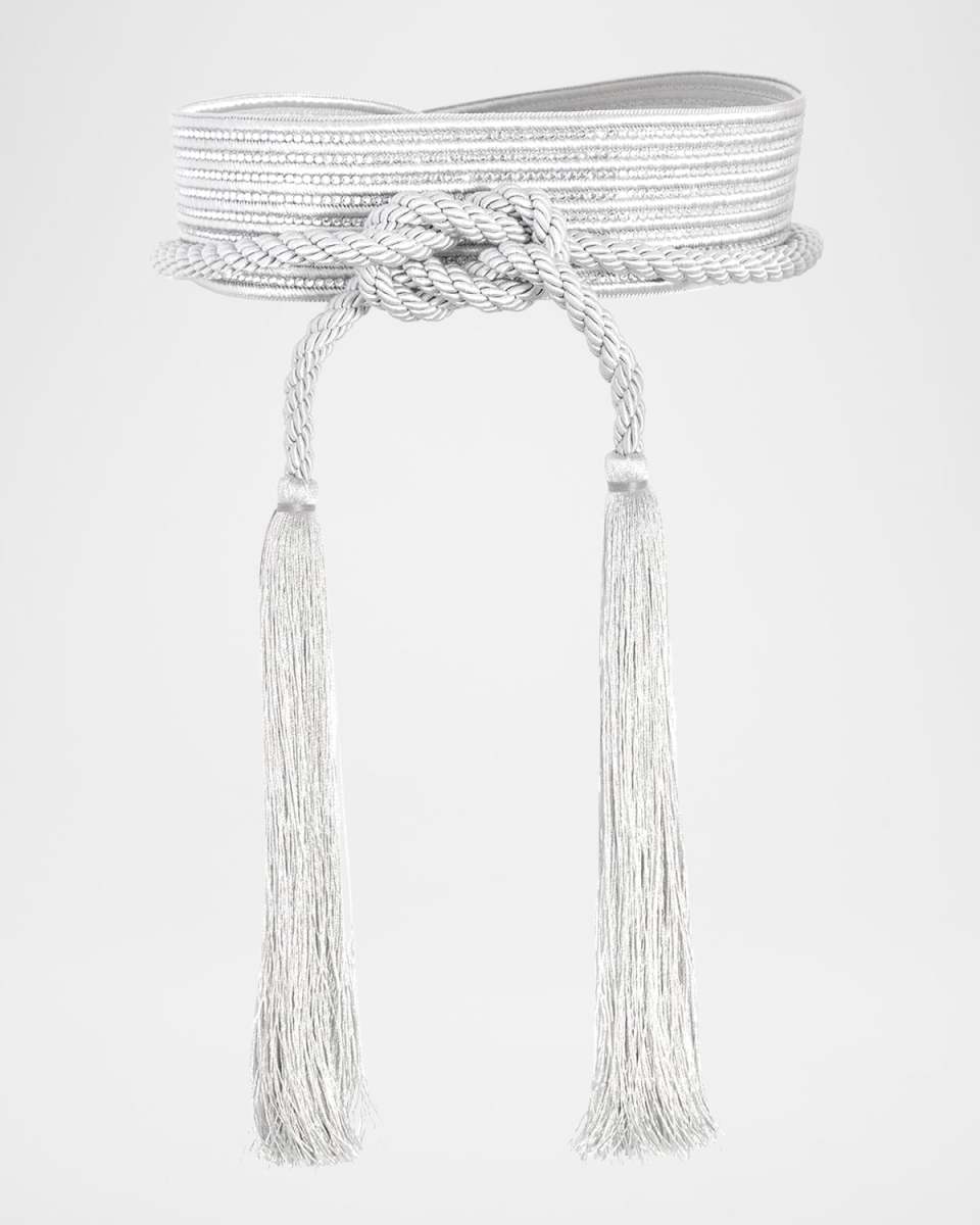 Corded Wrap Crystal Belt