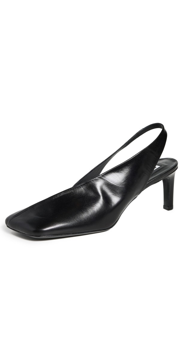 Jil Sander Slingback Pumps Black