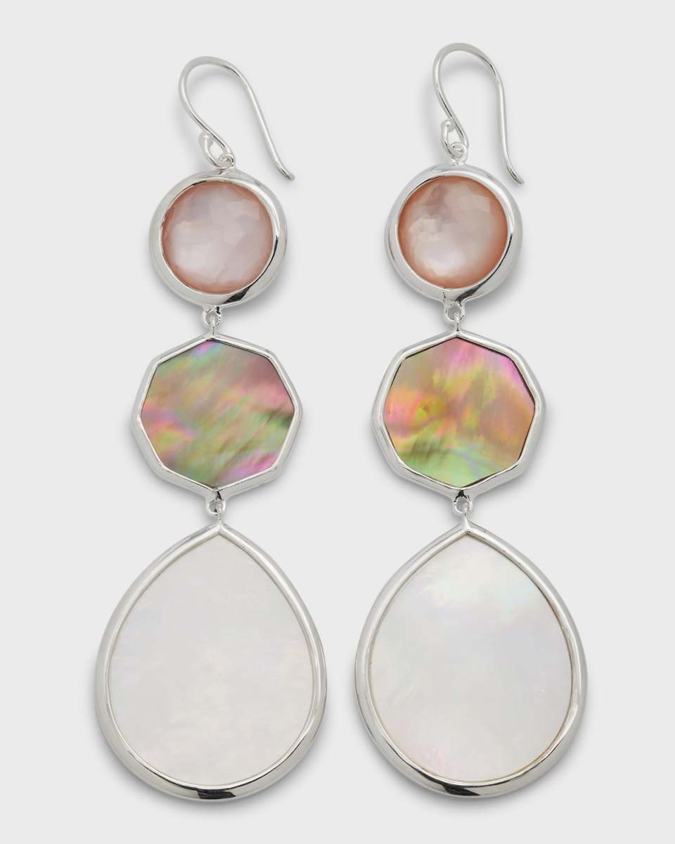Crazy 8's Mother-Of-Pearl and Rock Candy Sterling Silver Earrings