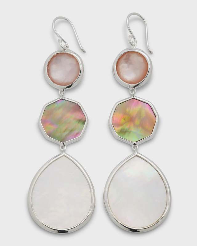 Crazy 8's Mother-Of-Pearl and Rock Candy Sterling Silver Earrings