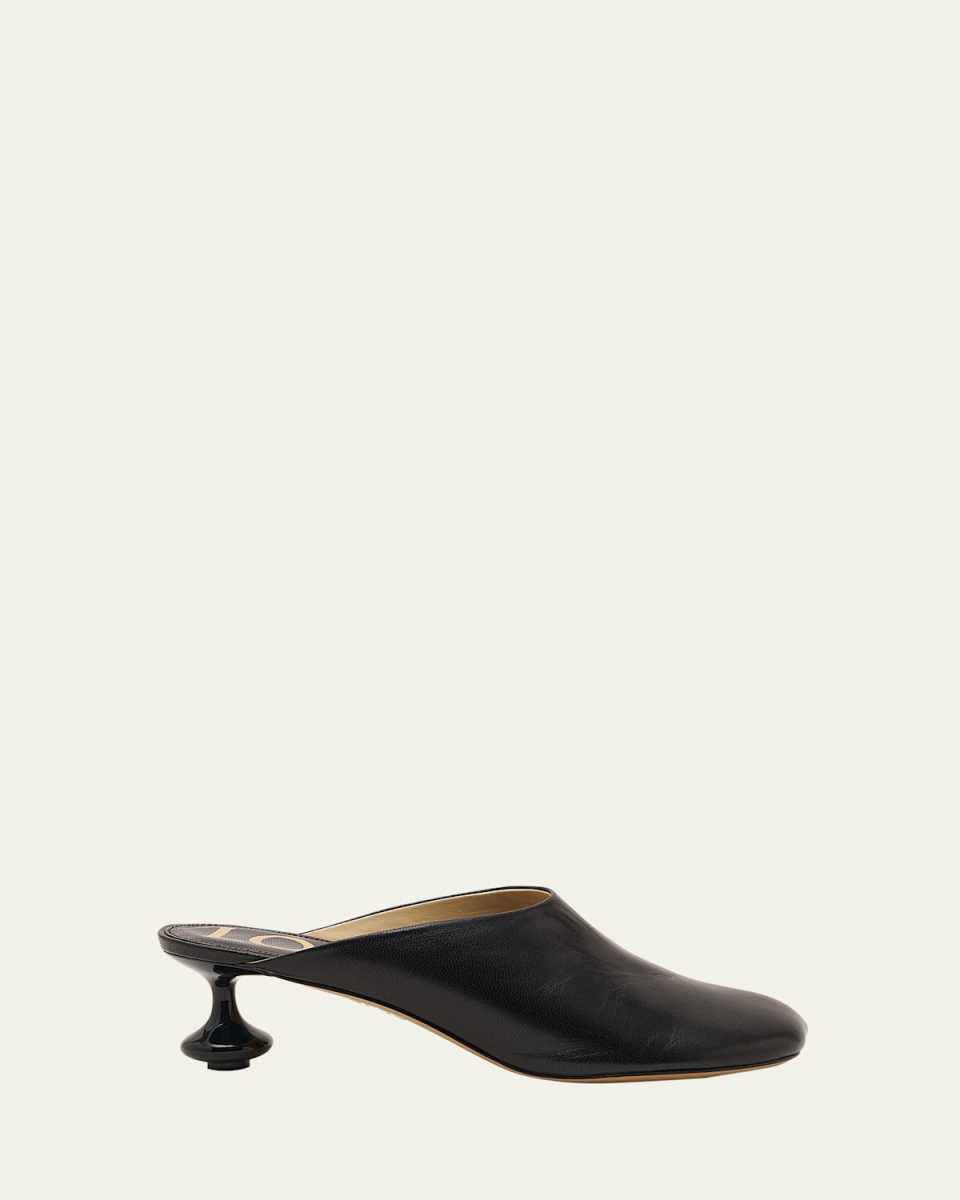 Toy Leather Drop Stiletto Mules