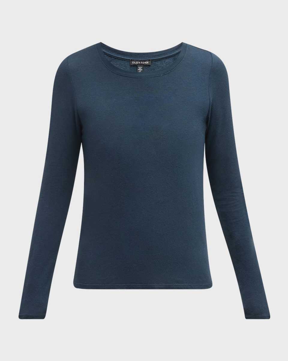 Long-Sleeve Scoop-Neck T