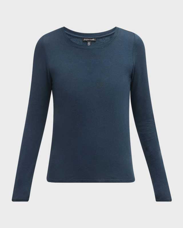 Long-Sleeve Scoop-Neck T