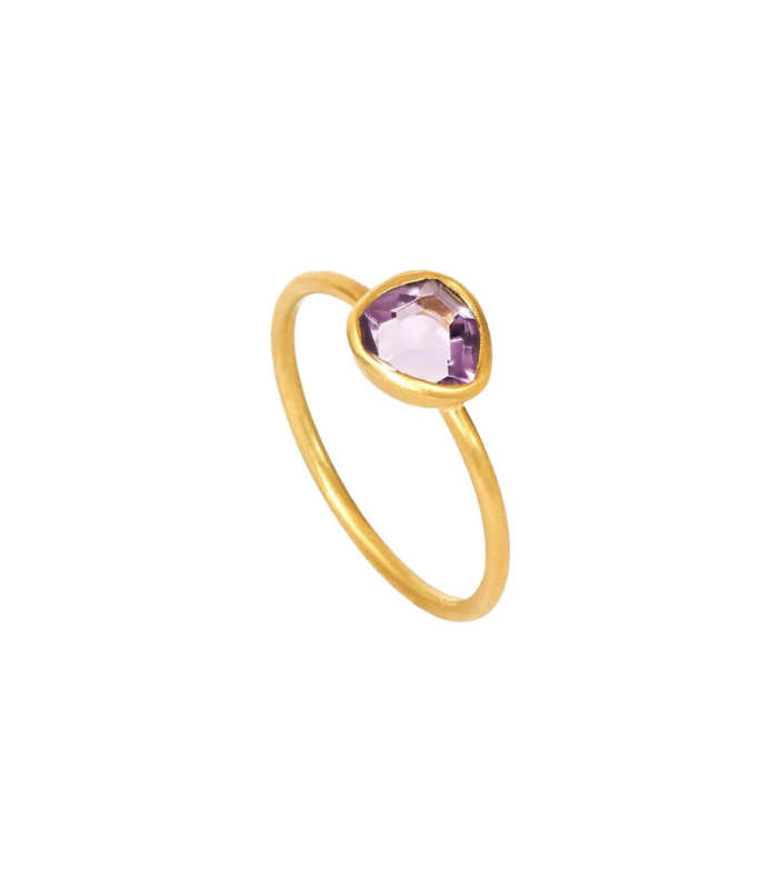 Amethyst New Day Cup Ring