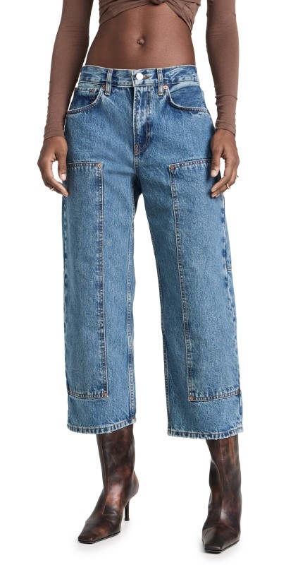 RE/DONE The Shortie Jeans BLUE MERE