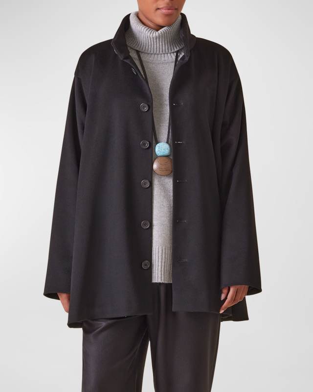 High Neck Caucasus Coat (Long Length)